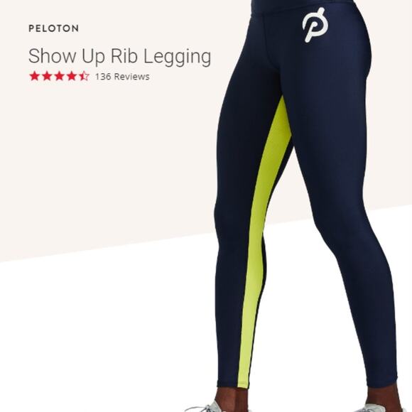 NWT Peloton Contrast Rib Legging Navy XXL and XL - Picture 8 of 8